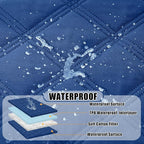 Smiry Waterproof Dog Bed Cover, Reversible Pet Blanket for Sofa Couch | Soft Washable Dog Blanket, Leakproof Couch Cover for Dogs Cats & Furniture Protection, 30x70, Navy/Navy