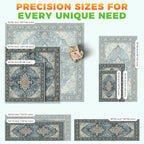 Hompet Cat Litter Mat 2 Pack, 18x28 Machine Washable Trapping Mats for Cats, Super Absorbent & Urine-Proof Cat Litter Box Mat for Floor, Waterproof & Non Slip Kitty Litter Rug