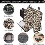 Femuar Dog Car Seat Cover, Waterproof Nonslip Pet Seat Cover for Back Seat with Storage Pockets Mesh Visual Window, Heavy Duty Scratchproof Pet Dog Seat Cover Hammock for Cars Trucks and SUVs