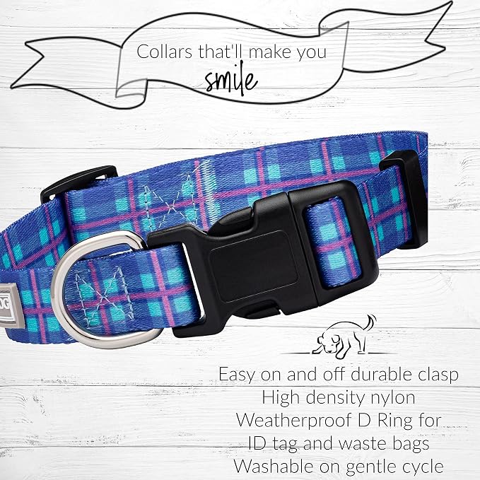 Lucky Love Dog - Adjustable Dog Collar with Easy Click Buckle for Small Dogs, Durable, & Comfortable for Male & Female Dogs, Pet Collar for Puppies & Adult Ones - Scotty, XS