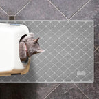 Niubya Premium Cat Litter Mat, Litter Box Mat with Non-Slip and Waterproof Backing, Litter Trapping Mat Soft on Kitty Paws and Easy to Clean, Cat Mat Traps Litter from Box