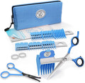 NO Buzz Dog Clippers, Tiny Trim Safety Scissor. A Silent Low Noise Pet Grooming Clipper, Right Handed Blue
