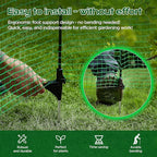 HIDALIFE Temporary Fence with Posts,3‘x50‘ Safety Barrier for Dog Snow Plastic Mesh Fencing with Fiberglass Stake Windbreak Rope,Movable Fencing Roll for Garden Backyard Outdoor Animal Protect