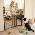 FXW Dog Gate, Extra Wide Adjustable for Openings Up to 55", 32" H | Flexible Space Control, Easy Walk-Through Access, 1 Panel + 1 Gate, For Small & Medium Dogs, Garage Use