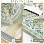 Unicorn Catcher 40"x30" Cat Litter Mat Non-Slip Washable Litter Box Mat | High-Density PVC Litter Catcher Mat Efficiently Traps Scattered Litter From Paws To Keep Floors Clean