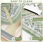 Unicorn Catcher 33"x22" Cat Litter Mat Non-Slip Washable Litter Box Mat | High-Density PVC Litter Catcher Mat Efficiently Traps Scattered Litter From Paws To Keep Floors Clean