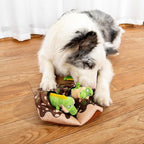 Hollypet Squeaky Hide and Seek Dog Toys for Small and Medium, Crocodile | Interactive Plush Stuffed Dog Squeak Toys for Small Medium Sized Dogs and Non-Aggressive Chewers, Puppy Teeth Clean Chew Toys