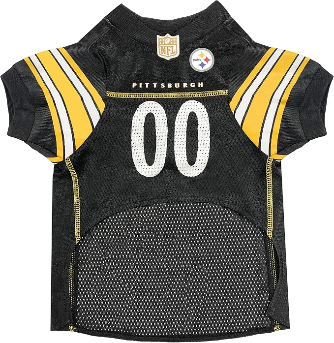 Pets First NFL Pittsburgh Steelers Dog Jersey, Size XX-Large, Football Shirt Costume for Pet, Dog Sports T-Shirt, NFL Team Clothing for Cats, Licensed Pet Apparel Available in 7 Sizes and 32 Teams