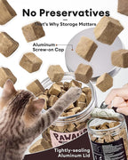Freeze Dried Beef Liver Treats for Dogs & Cats,3.53oz | Single Ingredient, High-Protein, Grain-Free Natural Pet Snack, Resealable Tub, Ideal for Training or Meal Topper
