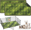 Washable Guinea Pig Pee Pads,Reusable Guinea Pig Cage Liner 2 Pack | Waterproof, Leak-Proof, Absorbent & Non-Slip, 24"x48" Bedding Potty Training Mat for Small Animal Rabbit Bunny Hamster Rat