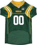 Pets First NFL Green Bay Packers Dog Jersey, Size Medium, Football Shirt Costume for Pet, Dog Sports T-Shirt, NFL Team Clothing for Cats, Licensed Pet Apparel Available in 7 Sizes and 32 Teams