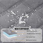 Smiry Waterproof Dog Bed Cover, Reversible Pet Blanket for Sofa Couch | Soft Washable Dog Blanket, Leakproof Couch Cover for Dogs Cats & Furniture Protection, 52x82, Grey/Light Grey