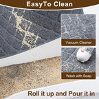 Cat Litter Box Mat,47 x 35 In,Trapping Mat Premium Durable PVC Pad,Grey | Easy to Clean，Non-Slip，Urine Waterproof
