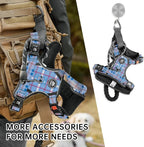 NESTROAD No Pull Dog Harness with Leash, Reflective No Choke Pet Vest Harness,Adjustable Soft Padded Dog Harness with Easy Control Handle for Medium Dogs(Checkered Blue,Medium)