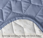 Ameritex Couch Sofa Slipcover 100% Waterproof Nonslip Quilted Furniture Protector Slipcover for Dogs, Children, Pets Sofa Slipcover Machine Washable (Stone Blue, 68'')