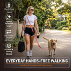 Hands Free Dog Leash,Galaxy Reflective,Crossbody Dog Leash,Orange | Galaxy Reflective • High Visibility • Emergency Control Handle • Heavy-Duty Hardware