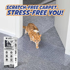 Panther Armor Cat Carpet Protector for Deep Pile, Runner Mat 16 x 43 in | Stops cats scratching deep pile carpet. Door edge protector and plastic runner mat