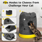 Cat Play Bag Collapsible Cat Activity Center Mat Play Rug | Cats Activity Adventure Carpet Cats Tunnel Bags Drill Sleeping Bag Crinkle Bags for Indoor