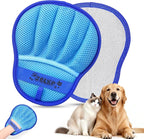 Upgraded Pet Hair Removal Glove for Dogs & Cats, Electrostatic Five-Finger Hair Remover for Furniture, Couch, Carpet, Clothing& Car Seat, 1Pcs Reusable Magic Brush Pet Hair Remover Tool (Blue)