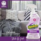 OdoBan Ready-to-Use Disinfectant and Odor Eliminator, Set of 3 Spray Bottles, 32 Ounces Each, Lavender Scent