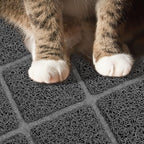 Niubya Premium Cat Litter Mat, Litter Box Mat with Non-slip and Waterproof Backing, Litter Trapping Mat Soft on Kitty Paws and Easy to Clean, Cat Mat Traps Litter from Box