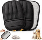 Wolfster 2 Pack Pet Hair Removal Glove for Cats & Dogs - Five-Finger Electrostatic Reusable Pet Hair Remover for Couch, Sofa, Carpet, Car Seat, Beddin