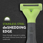 FURminator Small Dog Undercoat deShedding Tool, Long Hair, Reduces Loose Hair from Shedding | Reduces Loose Hair From Shedding, Easy Clean-Up, For Dogs Less Than 25 lbs, Use Weekly, Ergonomic Handle For Comfort