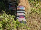 All Weather Neoprene Paw Protector Dog Boots with Reflective Straps in 5 Sizes! (Multicolor Small)