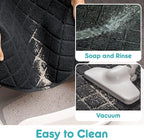 Conlun PVC Cat Litter Mat 24" x 15" Inch Black, Non-Slip, Less Waste Cat Litter Box Mat, Soft on Kitty’s Paws, Urine Waterproof