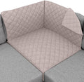 Sofa Shield® Couch Sectional Covers for Dogs, Reversible Furniture Protector with Strap, Stain and Tear Resistant Cushion Cover, 30x30 inch Seat, Machine Washable Slipcover Pets, Cats, Light Taupe