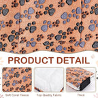 Tuanse 4 Pack Ultra Soft Dog Cat Bed Mat Small Animal Guinea Pig Bed with Cute Print Reversible Fleece Dog Crate Kennel Pad Cozy Washable Thickened Hamster Pet Beds Mat(30 x 22 Inches,Vivid Color)