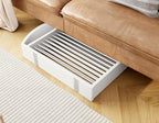 Folding Pet Fence 144" Wide, 32" Tall,Freestanding Dog Gate with Door,White | 6 Panels No-Assembly Metal Pet Fence Walk Through,Extra Accordion Puppy Folding Playpen for Doorways, Stairs,House