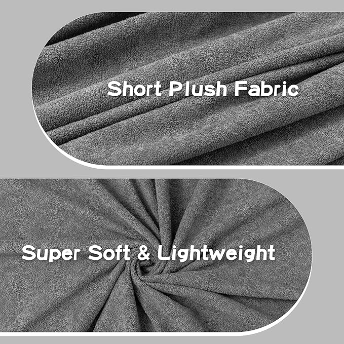 Chair Cover Cat Scratch Proof Recliner Chair Covers, Oversized Armchair Sofa Covers Washable Sofa Slipcover for Single Couch, Soft Small Couch Slipcover for Pets Dogs, 71" x 91", Grey