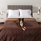 PetAmi Waterproof Couch Cover for Dog Nonslip Bed Sofa Blanket 102x82 Brown