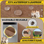 Loiion Cat Scratch Proof Furniture Protector Waterproof Sofa Cover 150"x71" | Pet-Friendly Couch Protector, Anti-Scratch & Anti-Slip Sofa Cover For Cats Dogs Kids, Machine Washable