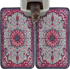 Hompet Cat Litter Mat 2 Pack, 19x30 Machine Washable Trapping Mats for Cats, Super Absorbent & Urine-Proof Cat Litter Box Mat for Floor, Waterproof & Non Slip Kitty Litter Rug