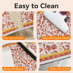 Cat Litter Mat, 24"x15" High Density PVC Litter Rug Trapping Mat, Non-Slip, Waterproof & Urine-Proof Kitty Litters Catcher Mats, Keep Floor Clean, Soft on Kitten Paws, Cat Essentials Brown