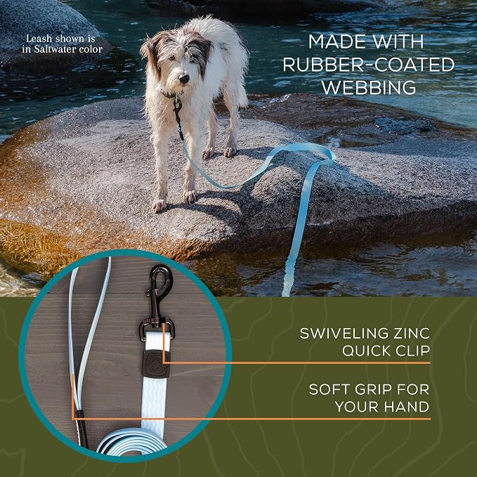 Wilderdog Waterproof Dog Leash - Repels Water & Dirt - Saltwater
