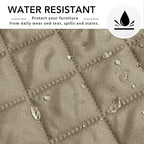Easy-Going Reversible L-Shape Sectional Couch Cover, Large, Beige/Beige | Soft Sofa Slipcover For Dogs, Fits Left/Right Chaise Lounge Protector, Water Resistant Mat For Living Room