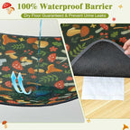 Unicorn Catcher 33"x22" Cat Litter Mat Machine Washable Litter Trapping Pad | Kitty Paw Friendly Padding With Breathable 3D Air Mesh Technology And A Non-Slip Base To Keep Home Floors Debris-Free