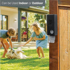 SVD.PET Dog Poop Bag Dispenser with 60 Bags (Black, Dispenser + Bags) | Wall mount or Place on Table, Holds 4 Rolls, Indoor or Outdoor Use