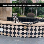 6 Ft Funny Dog Leash - Giant Plastic Chain Leash with Puppy Collar for Small Dogs, Cats, and Puppies - Black Funny Chain Dog Leash