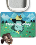 Lukamoo® Cute Cat Litter Mat (24’’x16’’), for Kitty Litter & Cat Litter Box, Independent Artist Designed (My Favorite Things)