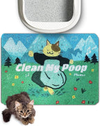 Lukamoo® Cute Cat Litter Mat (24’’x16’’), for Kitty Litter & Cat Litter Box, Independent Artist Designed (My Favorite Things)