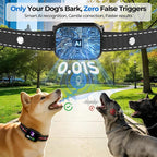 RPZ Automatic Dog Bark Collar for Small Medium Large Dogs 8-150 Lbs, Red | Rechargeable anti barking collar with bark count tracking, 4 training modes, 3 sensitivity levels and IP67 waterproof