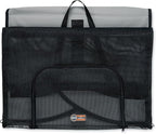 K&H Dog Car Seat, Travel Safety Carrier for Pets, Large, Gray/Black | Enclosed Car Seat for Dogs, Soft-Sided Covered Pet Carrier, Washable Pad, Multiple Entrances, Mesh Windows, 29.5x22x25.5in
