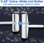 DELOMO 9.45” Large Lint Roller Refills, 6 Packs, 540 Extra Sticky Sheets | Sticky Roller Refills, Easy Tear Sheets, Compatible Only with DELOMO 9.45” Lint Roller, Floors, Carpets, Couches, Pet Hair
