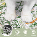 Unicorn Catcher 33"x22" Cat Litter Mat Non-Slip Washable Litter Box Mat | High-Density PVC Litter Catcher Mat Efficiently Traps Scattered Litter From Paws To Keep Floors Clean