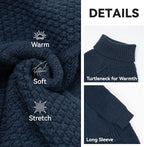 cyeollo Dog Sweater Long Sleeve Knitted Turtleneck Pullover Warm Clothes | Ultra Soft Warm Knit, Full Coverage, 4-Way Stretch for Easy Movement, Easy On & Off, Winter Daily Wear for Small Dogs
