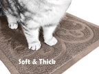 PetLike Cat Litter Box Mat, Thick Kitty Litter Trapping Mat, Durable,Waterproof &Washable with Non-Slip Backing, Soft on Kitty Paws and Easy to Clean, BPA Free